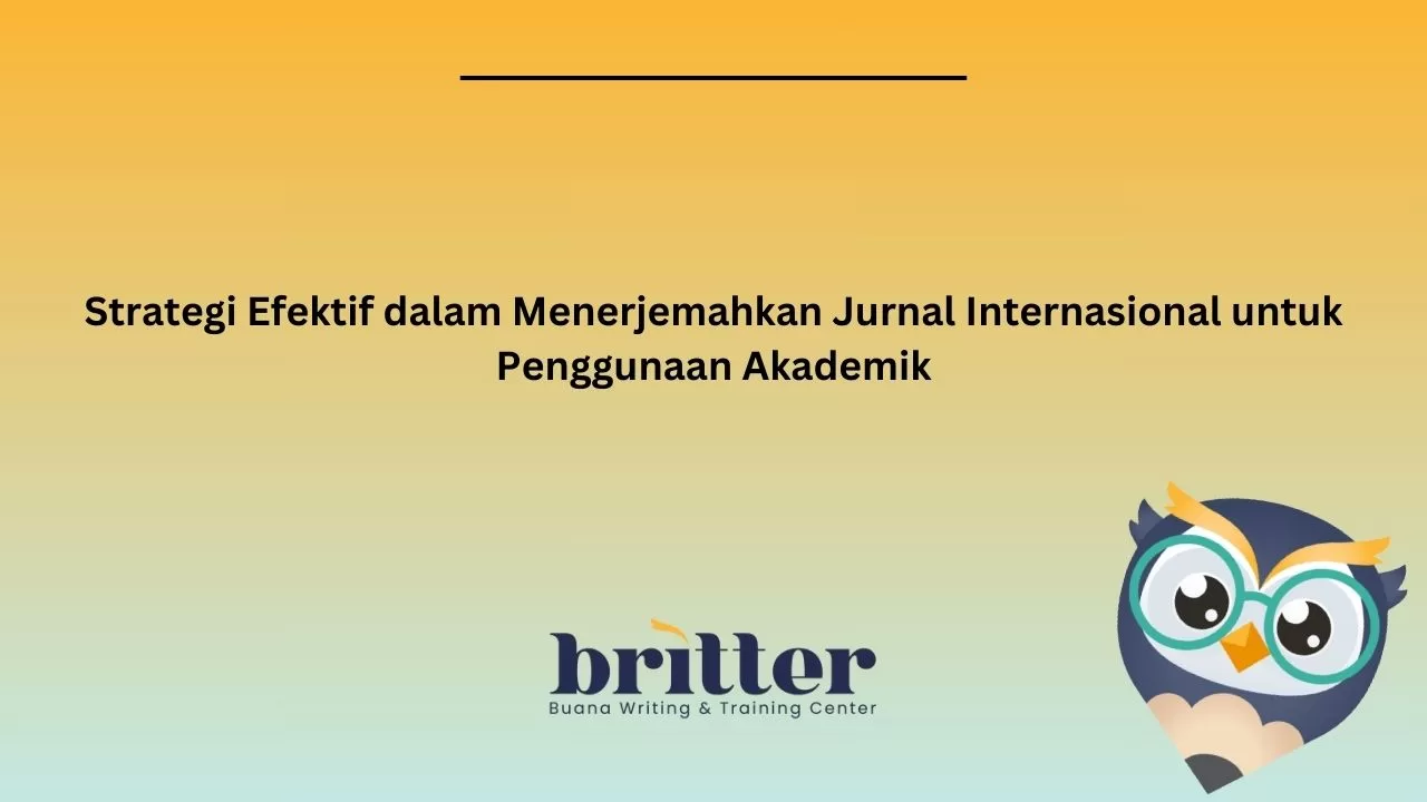 menerjemahkan jurnal