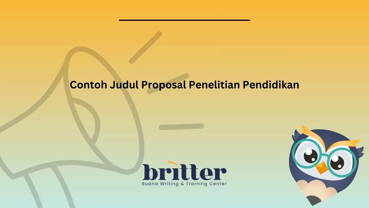 Judul Proposal Penelitian Pendidikan