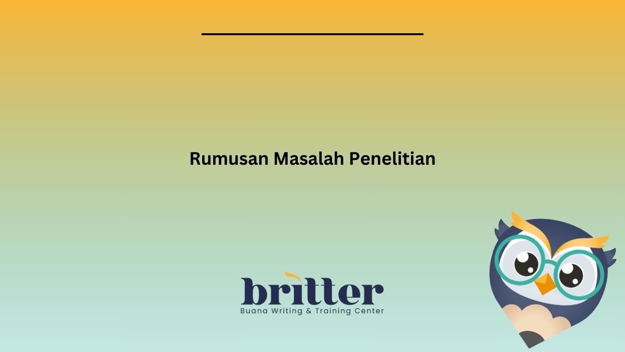 contoh rumusan masalah penelitian