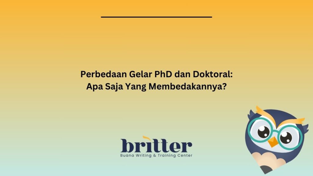 perbedaan gelar phd dan doktoral