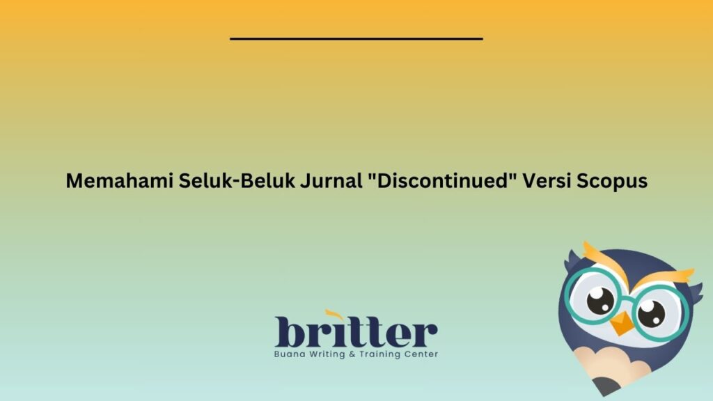 jurnal discontinued