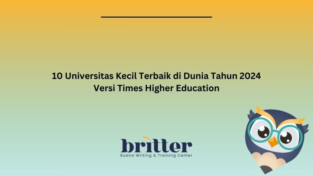 10 Universitas Kecil Terbaik