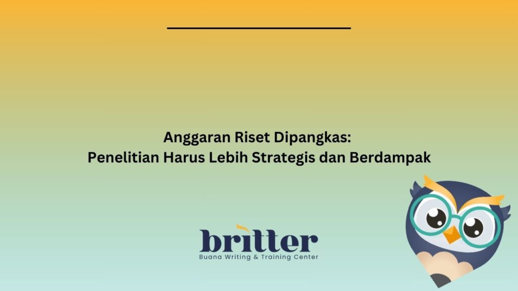 Pemangkasan Anggaran Riset