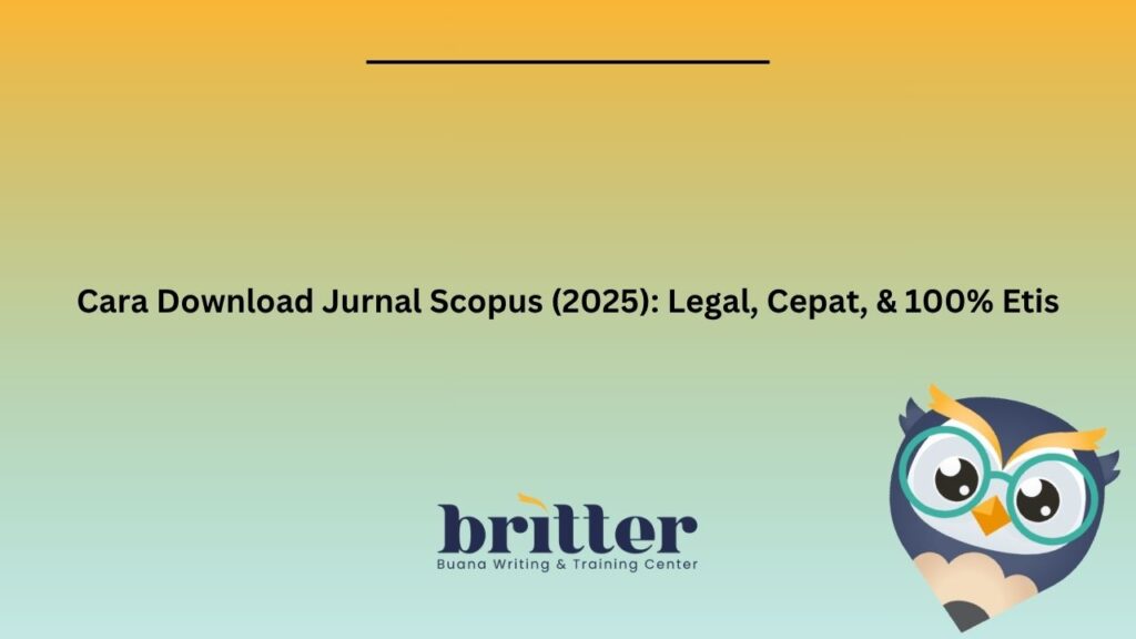 Cara Download Jurnal Scopus