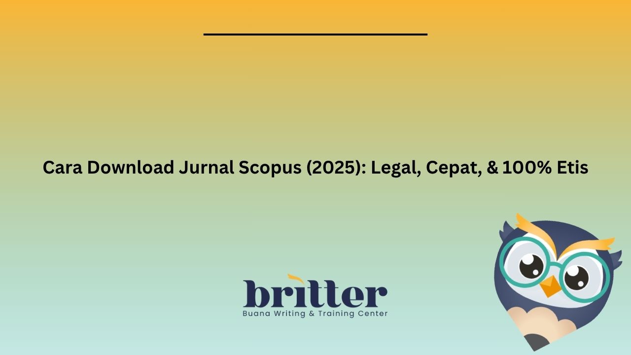 Cara Download Jurnal Scopus