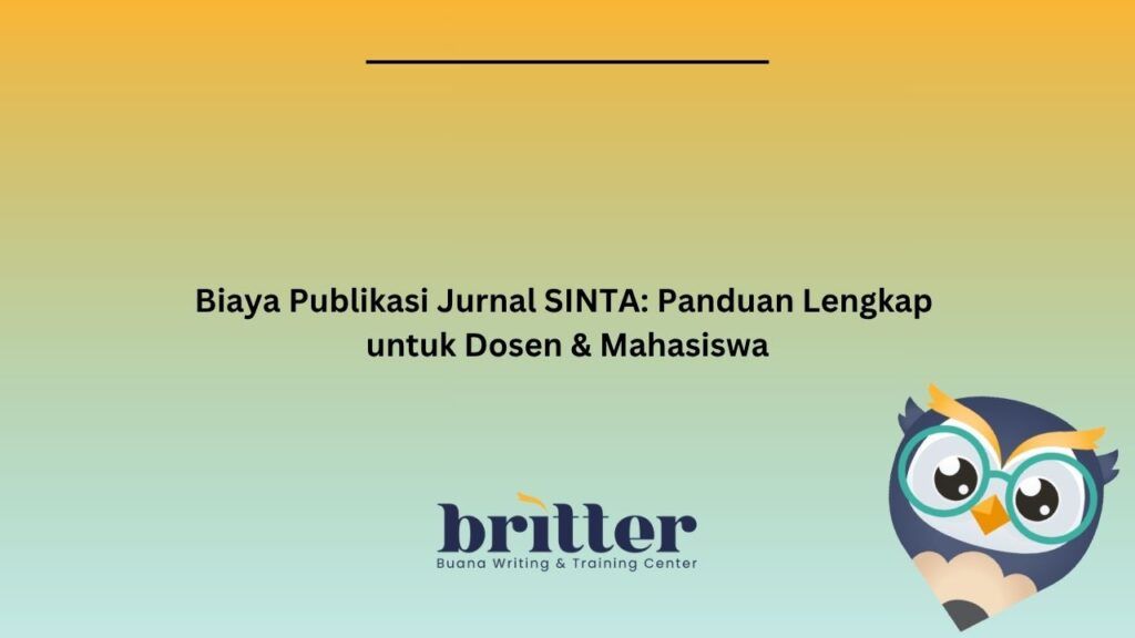 Biaya publikasi jurnal SINTA