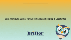 cara membuka jurnal terkunci