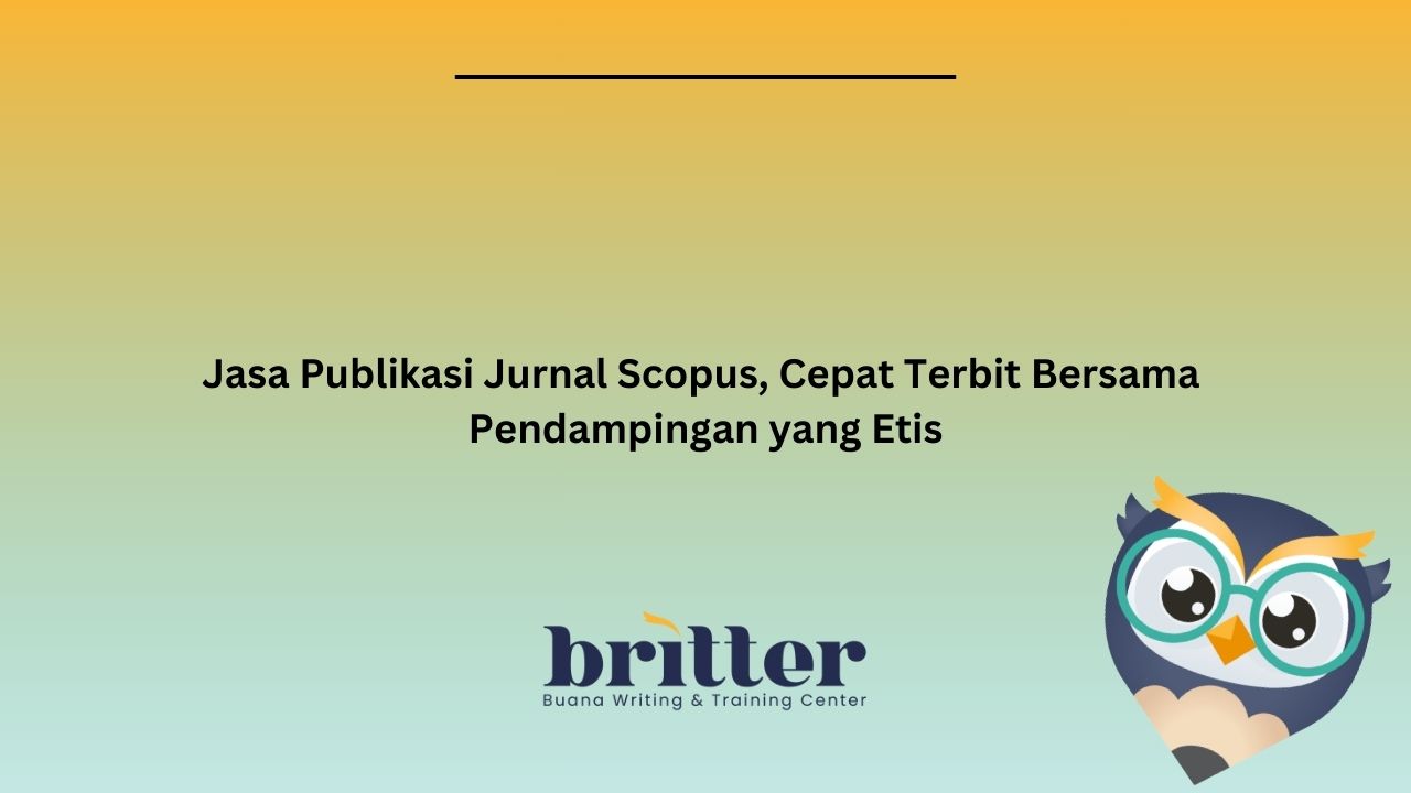 Jasa Publikasi Jurnal Scopus